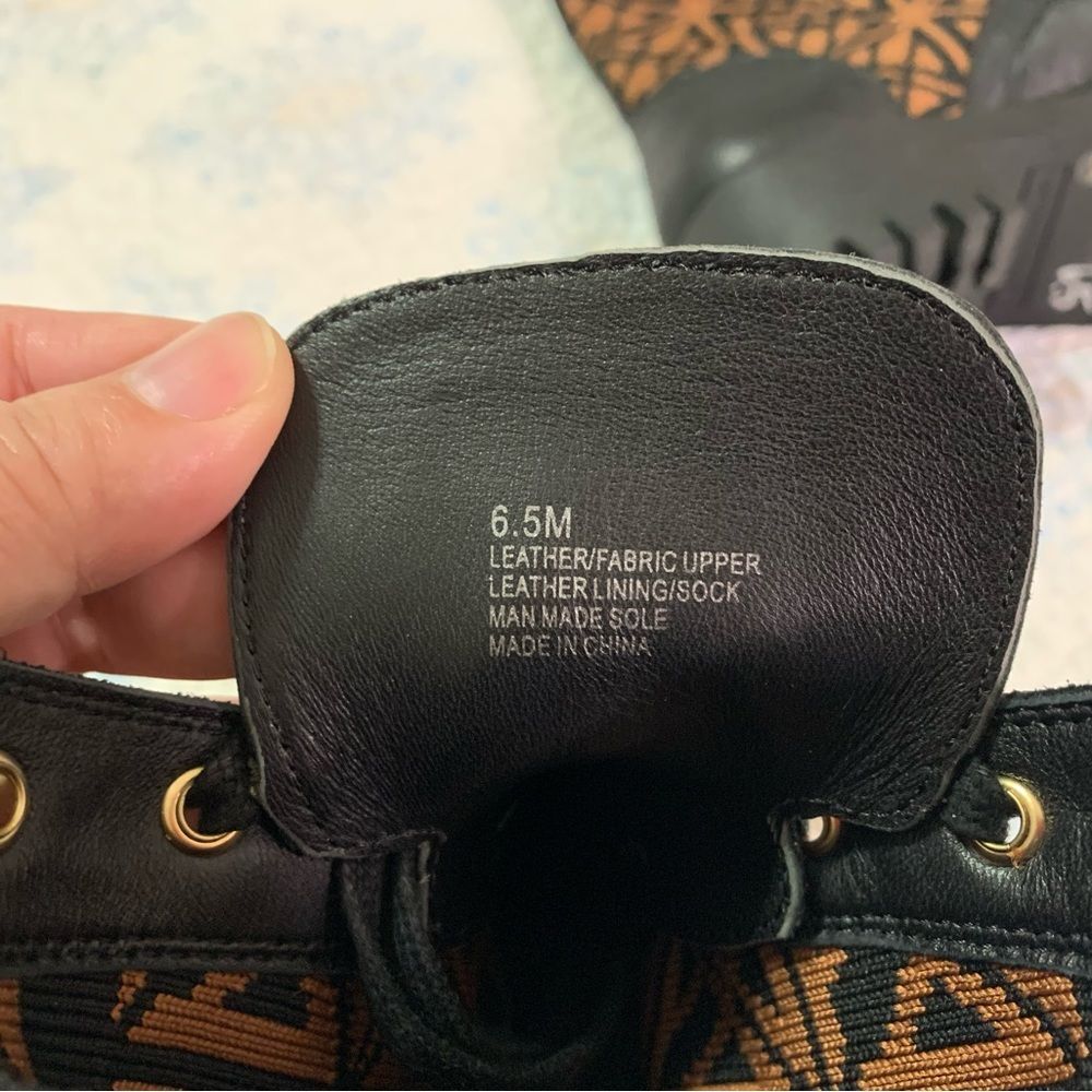 Antonio Melani 20th Anniversary Collection Lace-up Combat Moto Boots 6.5 - Picture 4 of 5